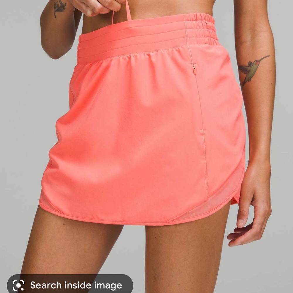 Lululemon Hotty Hot Skirt in Raspberry Cream Sz 6